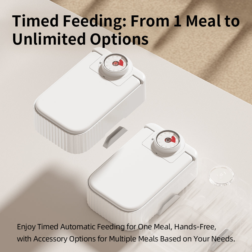 Automatic Pet Feeder With Timer | Single Meal Cat & Dog Food Dispenser