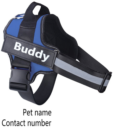 Personalized Dog Harness NO PULL Reflective Breathable Adjustable