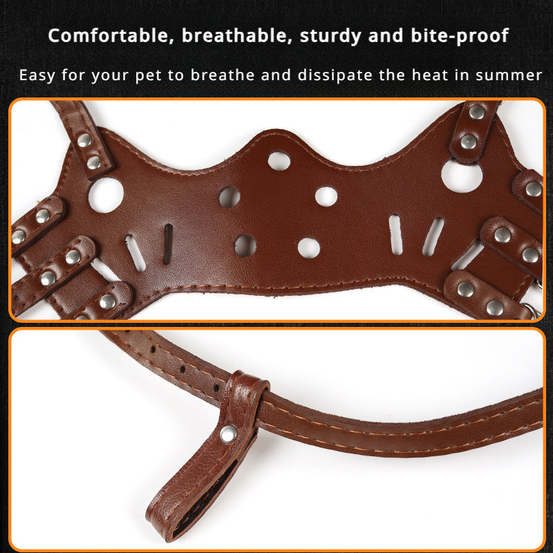 Dog Muzzle Silencer Anti-barking Bite Prevention Feeding Disorder