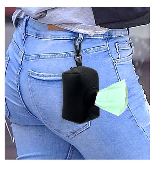 Portable Dog Poop Bag Dispenser with Clip – Lightweight Pet Waste Bag Holder