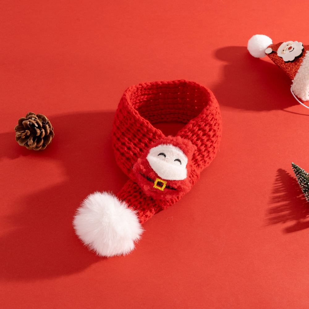 Christmas Cat Scarf Pet Elderly Decorations