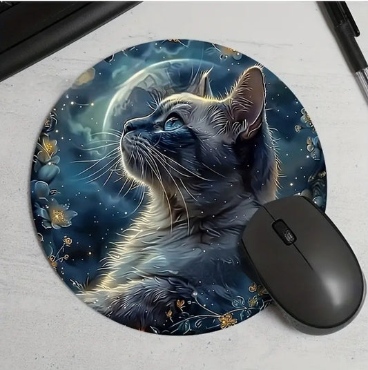 Cute Black Cat Mouse Pad – Slip Absorbent Desk Mat