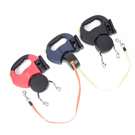 Retractable Dog Leash Lead 360 Swivel With Lights