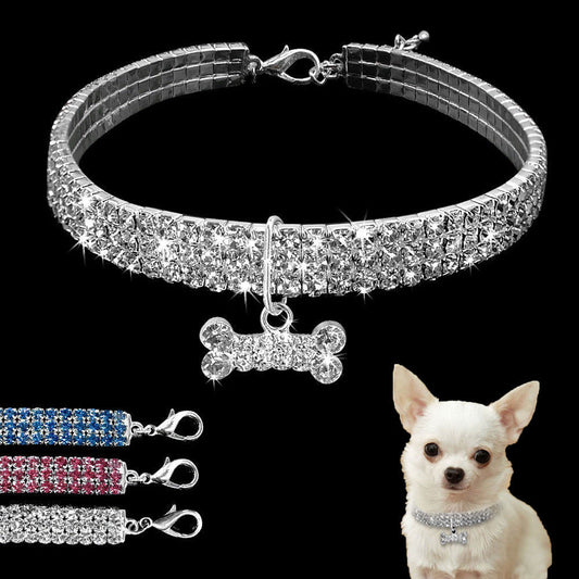 Dog Collar Crystal Puppy Chihuahua