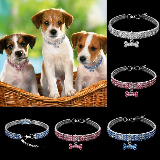 Dog Collar Crystal Puppy Chihuahua