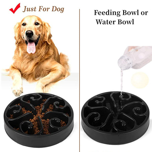 Pet Dog Slow Feeder Bowl Non Slip Anti-Gulping
