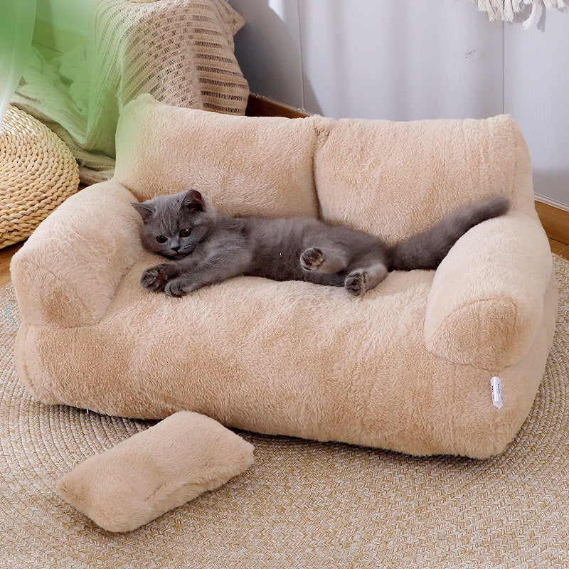calming cat bed for anxiety soft cozy bed for indoor cats
