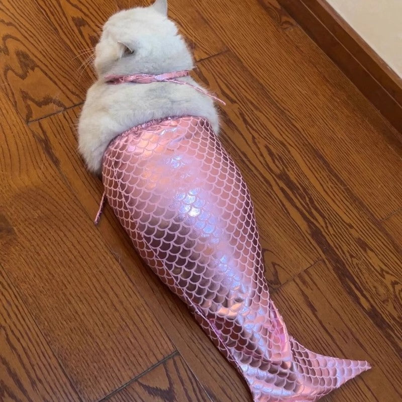 Mermaid Tail Decoration Cats Small And Medium Sized Dog Clothes
