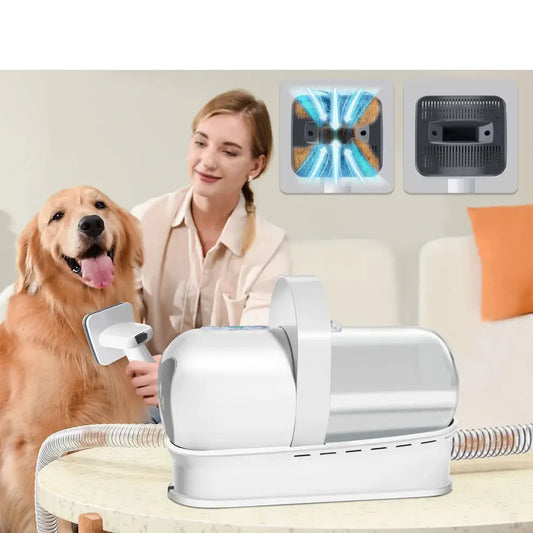 7-in-1 Pet Grooming Vacuum Kit – Dog & Cat Hair Trimmer with Vacuum