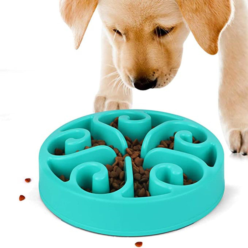 Pet Dog Slow Feeder Bowl Non Slip Anti-Gulping