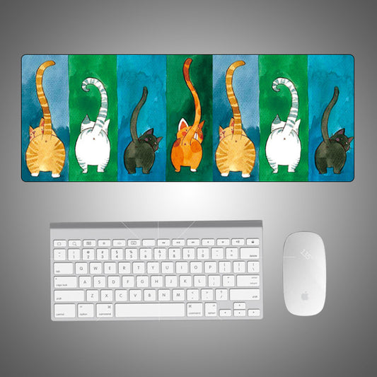 Cute Cat XXL Mouse Pad – Non-Slip Gaming Desk Mat