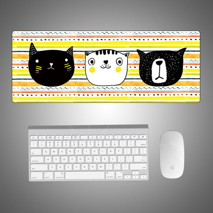 Cute Cat XXL Mouse Pad – Non-Slip Gaming Desk Mat