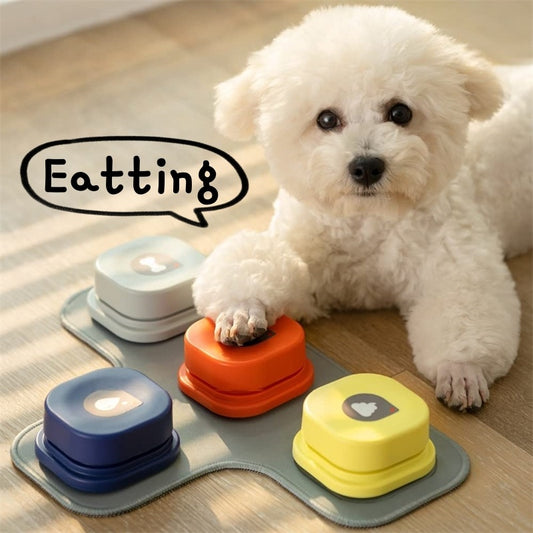 4 Colors Pet Communication Button One-click Prevent Physical Inactivity Recordable Dog Talking Button