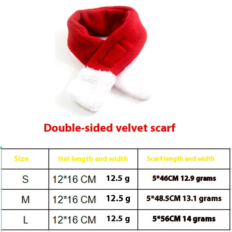 Christmas Pet Scarf Hat Cloak Pet Costume