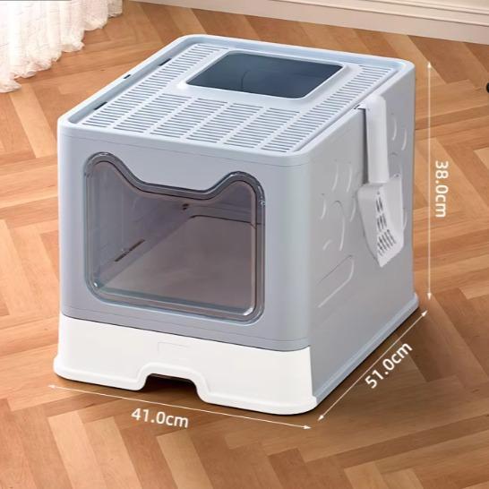 Front-entry Enclosed Extra-large Cat Litter Box With Litter Cover And Litter Scoop