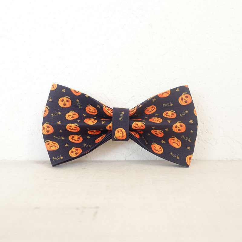 Pet supplies set Halloween style set with bow set