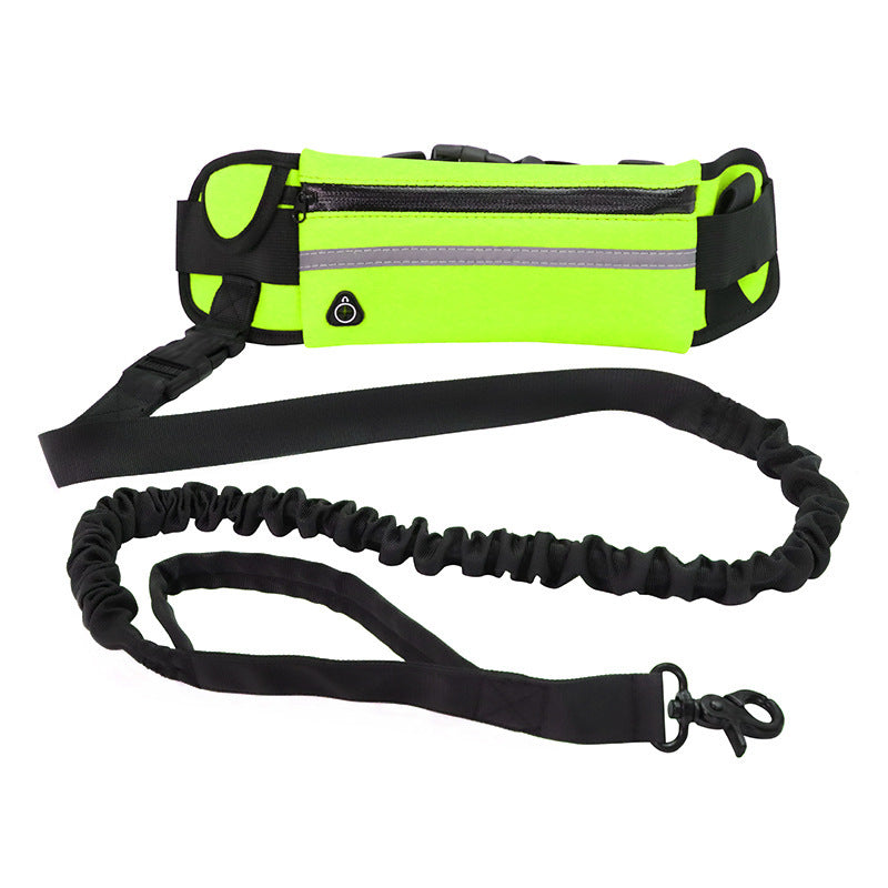 Hands Free Dog Leash Belt-Adjusable Shock Absorbing Pet Runinng Leash
