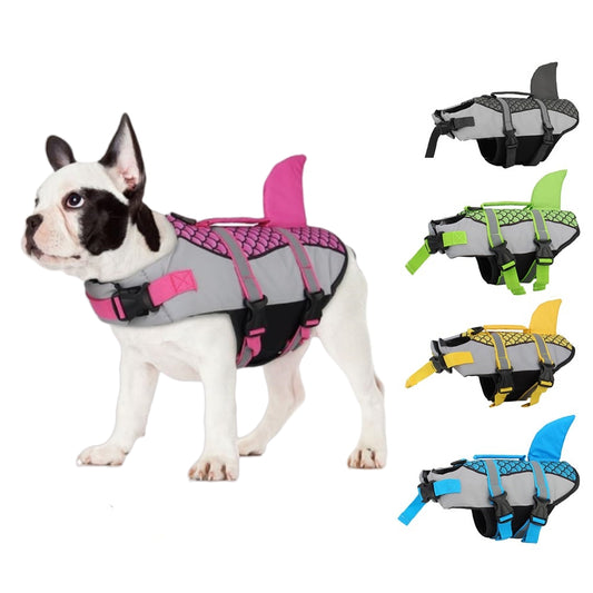 Dog Shark Life Jacket – Adjustable Swimming Vest for Dogs