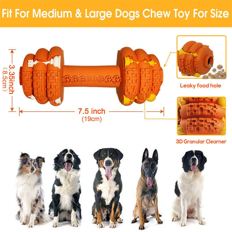 Durable Dog Chew Toys For Aggressive Chewers Food Grade Tooth Cleaning