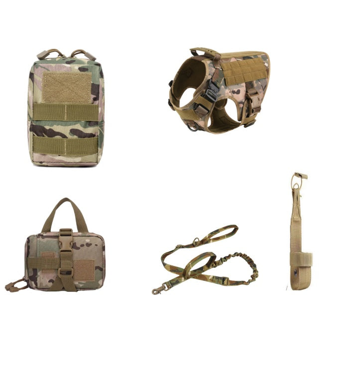 Tactical Dog Harness Set | No Pull K9 Training Harness & Leash