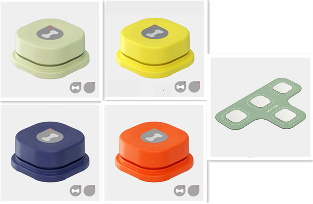 4 Colors Pet Communication Button One-click Prevent Physical Inactivity Recordable Dog Talking Button