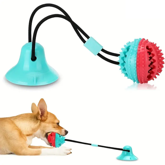 Dog Tug Toy with Suction Cup | Interactive Chew Toy for Aggressive Chewers