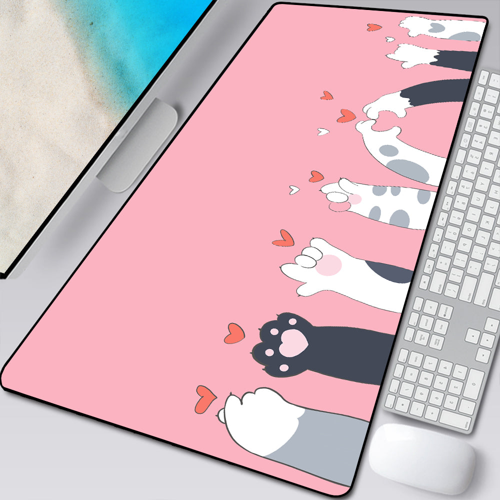 Cute Cat Paw XXL Mouse Pad – Non-Slip Gaming Desk Mat (2026)