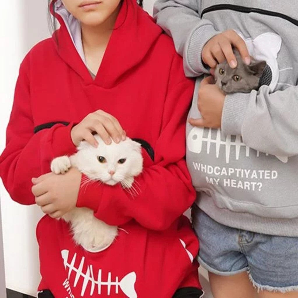 Pet Carrier Hoodie for Cats & Small Dogs | Cozy Pet Lover Hoodie
