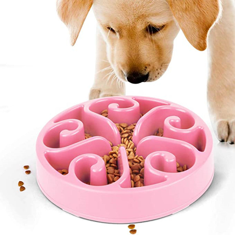 Pet Dog Slow Feeder Bowl Non Slip Anti-Gulping