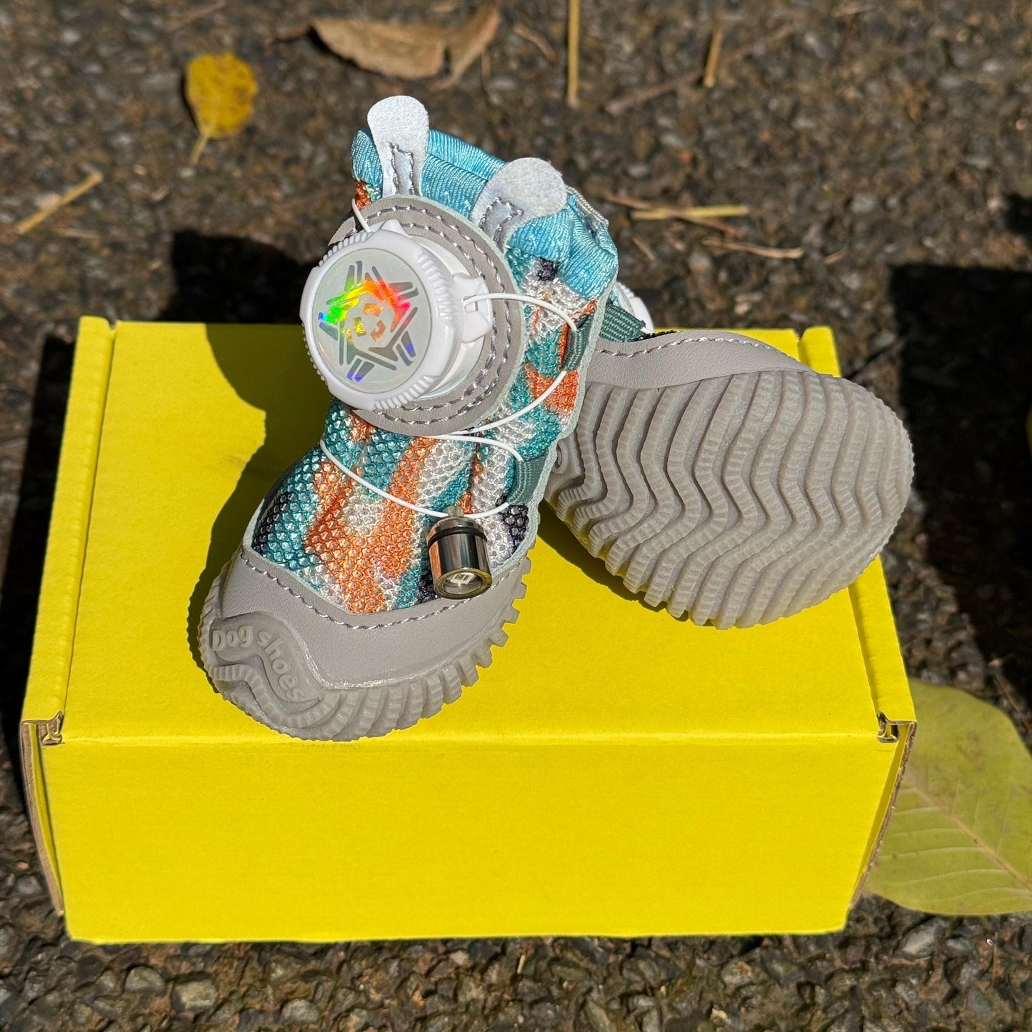 2026 New Glowing Dog Shoes 4PCS LED Light-Up