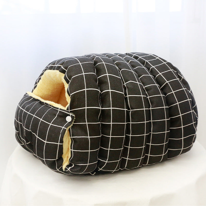 Soft Plush Cat Tunnel Bed for Pets