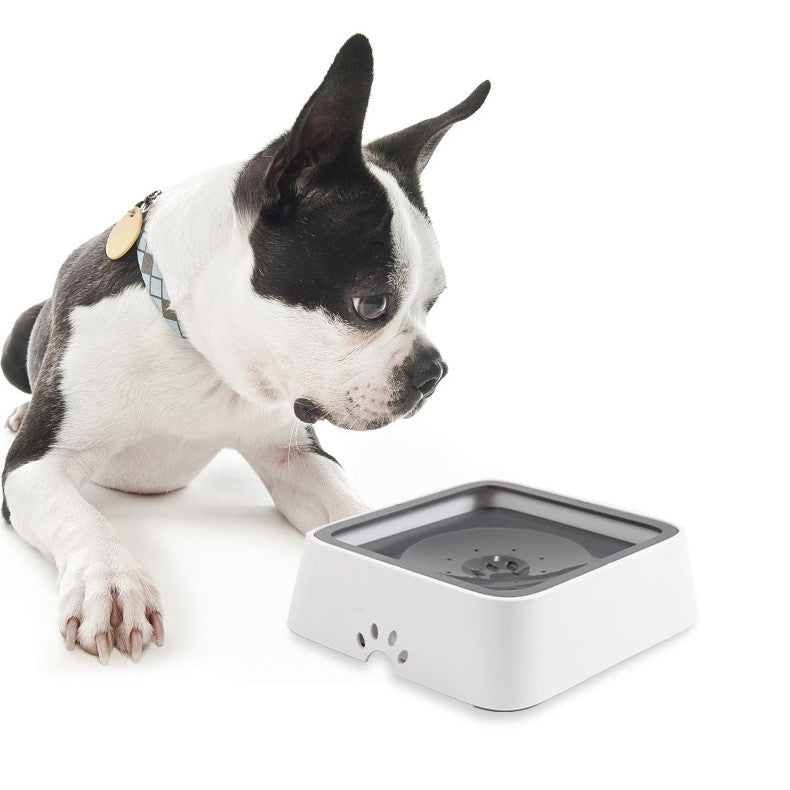 No spill dog water bowl