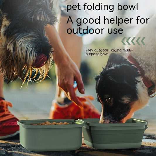 Portable Dog Travel Bowl – Foldable Food & Water Bowl for Pets