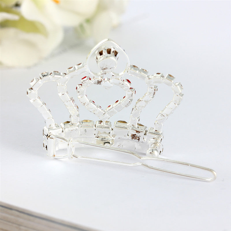 Rhinestone Small Crown Barrettes Dogs And Cats Supplies