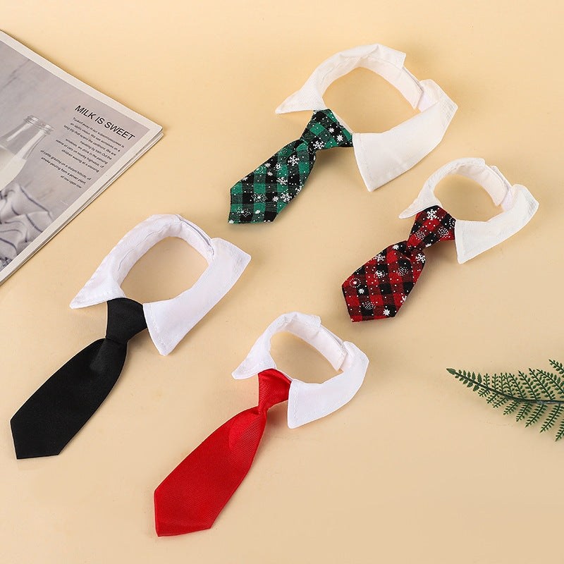Christmas Dog Necktie , Pet Tie Collar