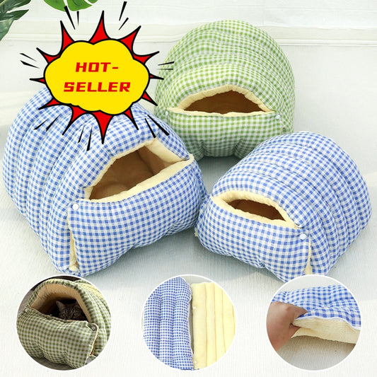 Soft Plush Cat Tunnel Bed for Pets