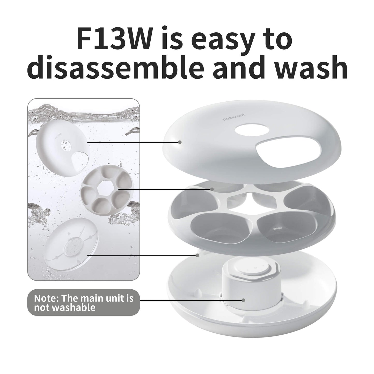 Donut Frost WiFi 6 Meal Automatic Cat Food Dispenser With App Control, Dry & Wet Food Automatic