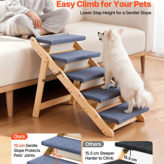 Wooden pet stairs for dogs