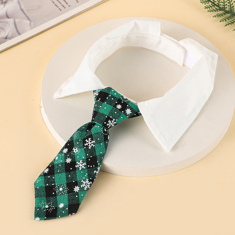 Christmas Dog Necktie , Pet Tie Collar