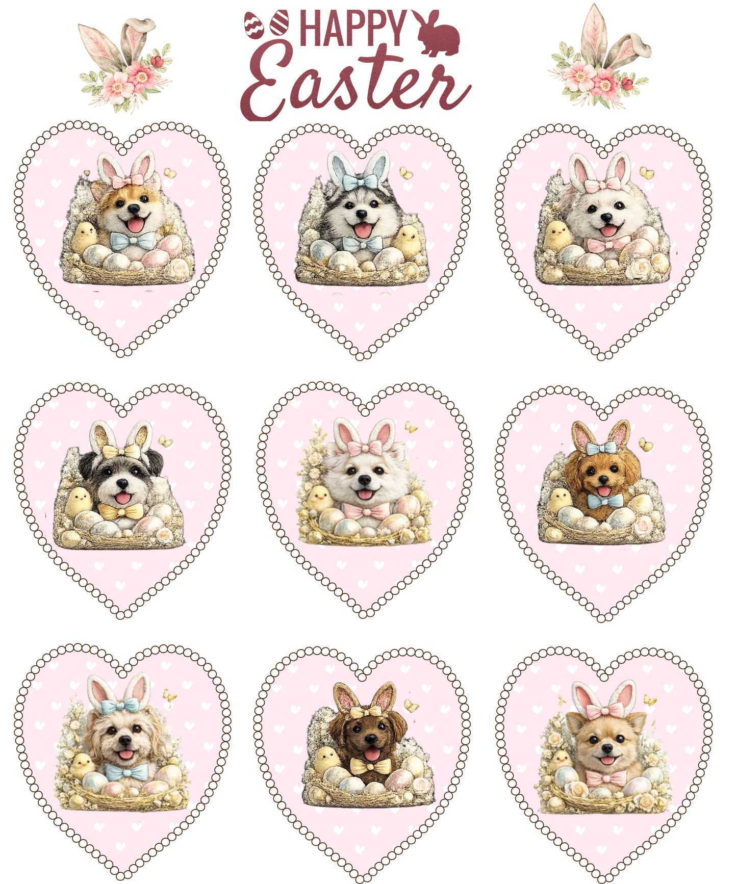 Cute Easter Dog T-Shirt | Happy Easter Puppy Squad Shirt | Easter Bunny Dog Graphic Tee | Easter Gift