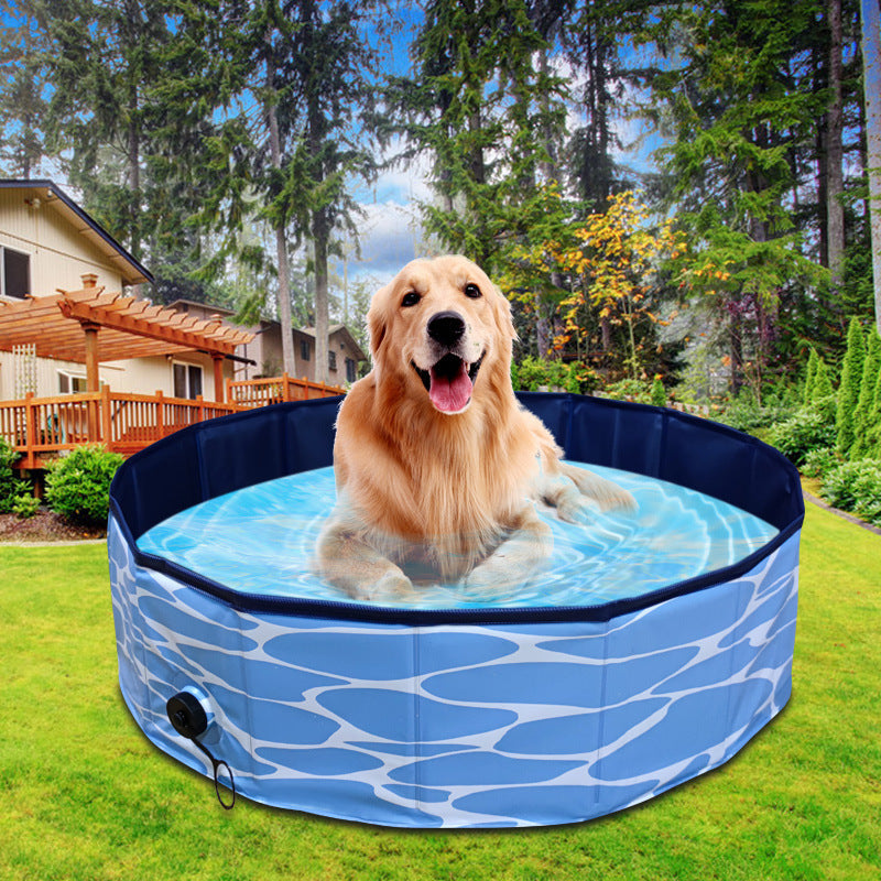 Foldable Dog Pool – Portable Pet Swimming & Bath Pool