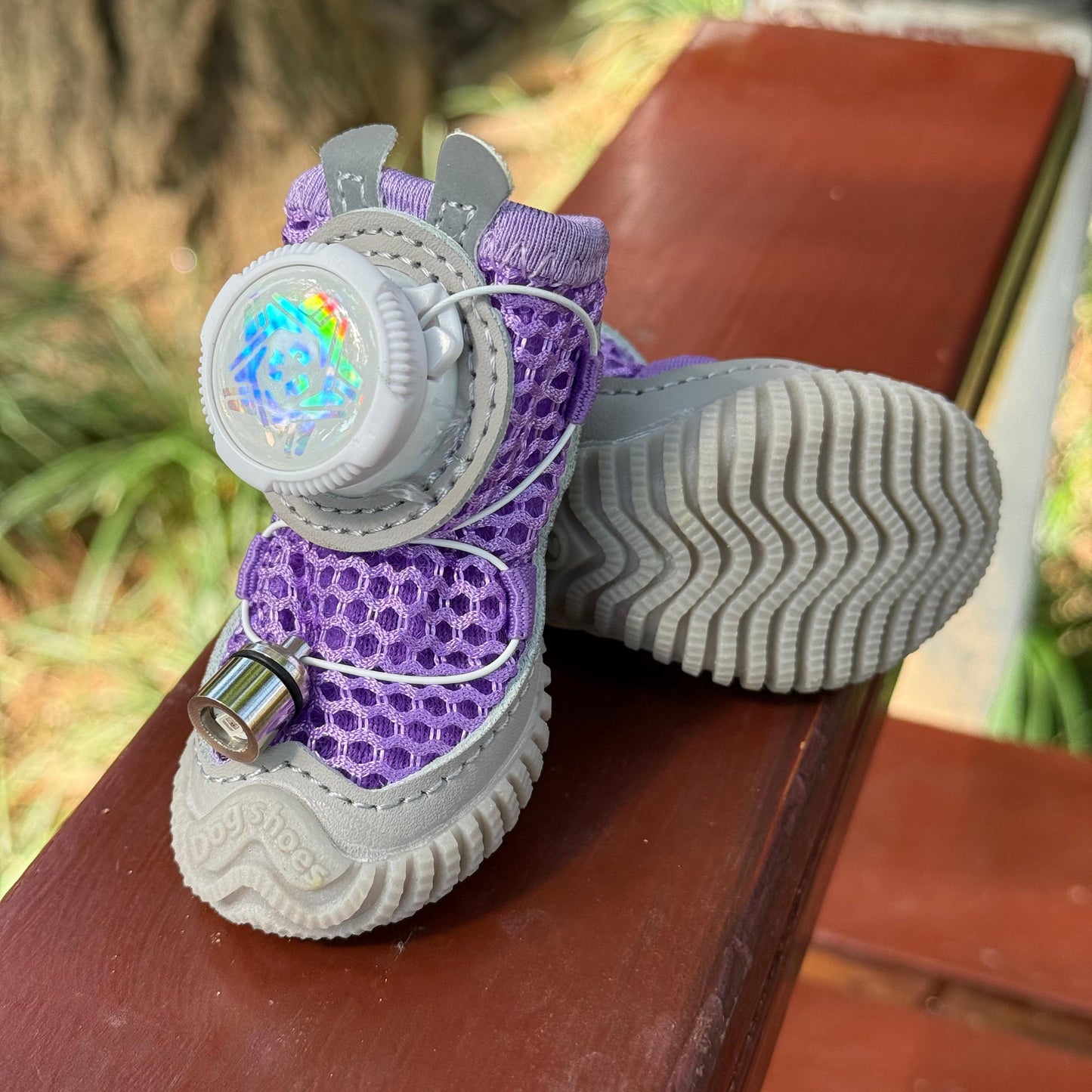 2026 New Glowing Dog Shoes 4PCS LED Light-Up