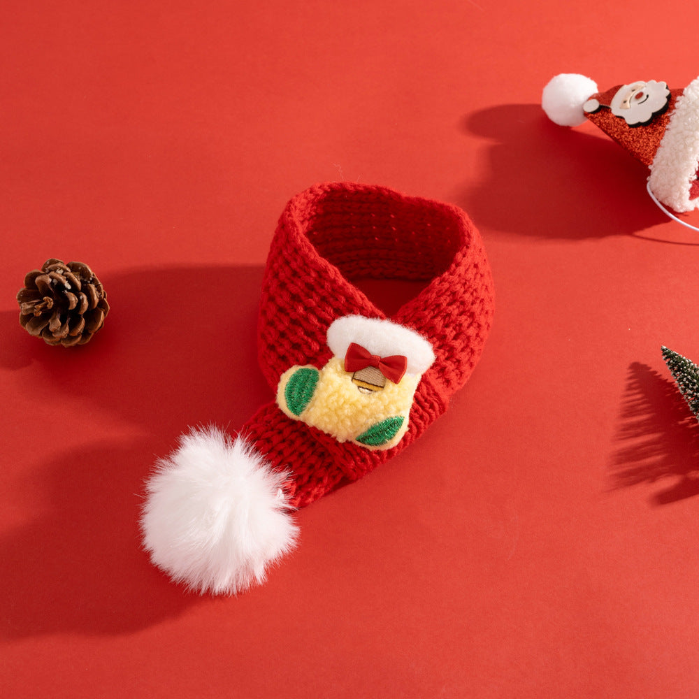 Christmas Cat Scarf Pet Elderly Decorations