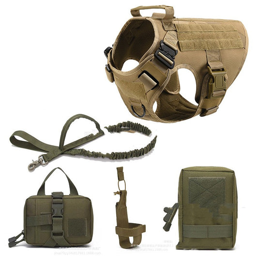 Tactical Dog Harness Set | No Pull K9 Training Harness & Leash