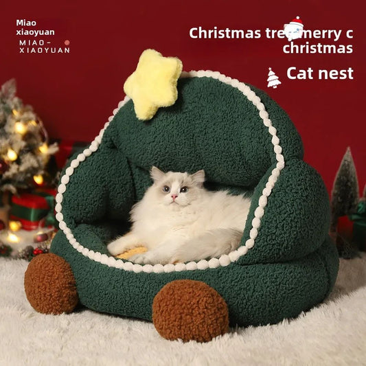 Christmas Tree Cat Nest, Warm In Winter