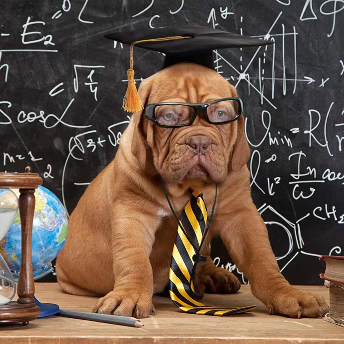 Dog Tassel Doctorial Hat Party