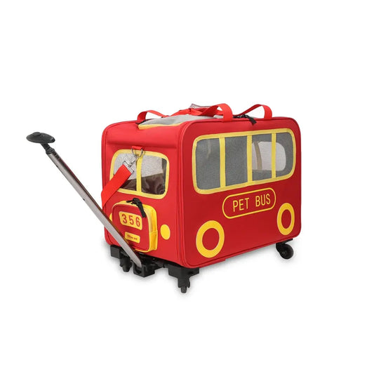 Portable Pet Trolley Carrier | Rolling Travel Carrier for Dogs & Cats