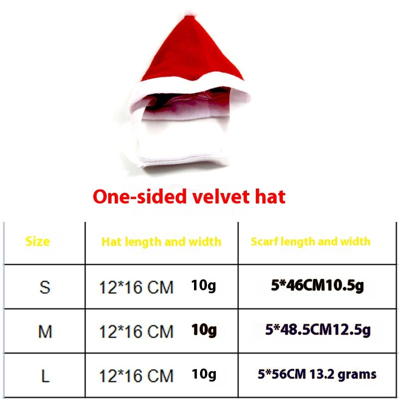 Christmas Pet Scarf Hat Cloak Pet Costume