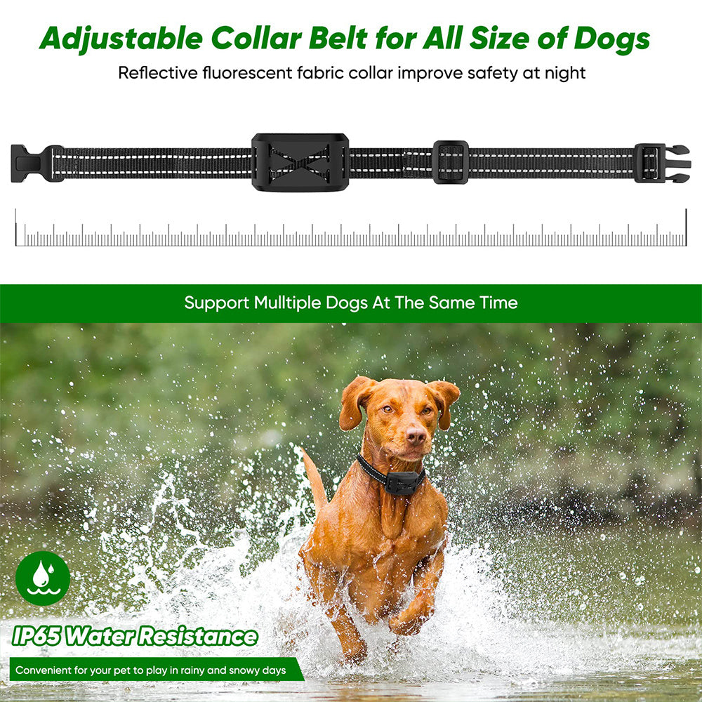 Outdoor Fence Remote Control Dog Trainer Electric Shock Collar Stop Barking