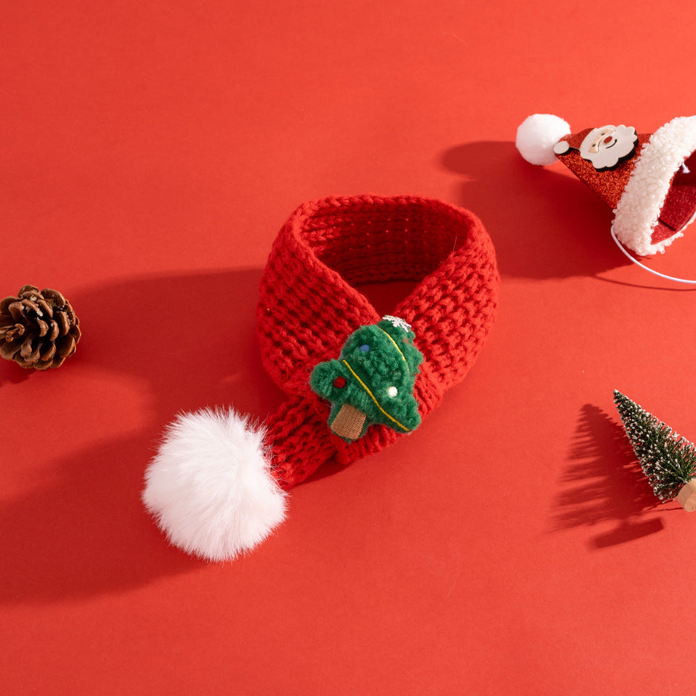 Christmas Cat Scarf Pet Elderly Decorations